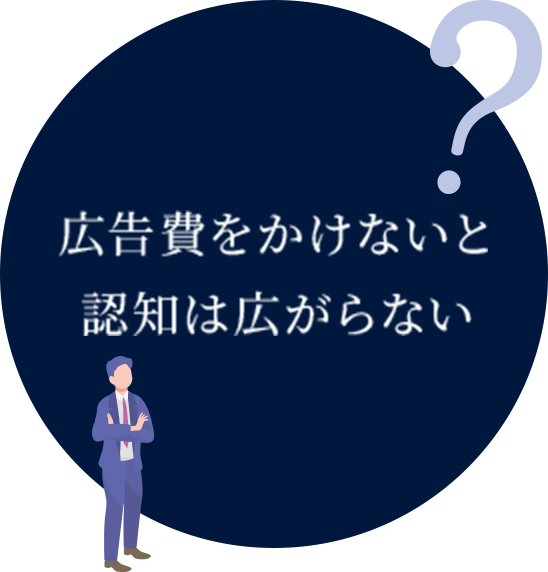 広告費をかけないと認知は広がらない